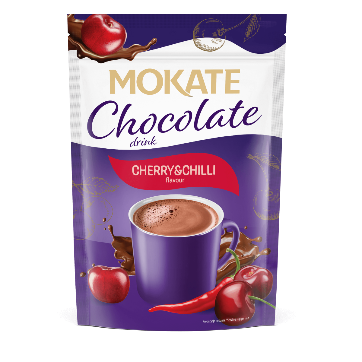 NAPÓJ CZEKOLADOWY MOKATE O SMAKU WIŚNII Z CHILLI