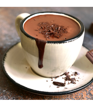 NAPÓJ O SMAKU CIEMNEJ CZEKOLADY Z TRUSKAWKĄ 40G BLACK