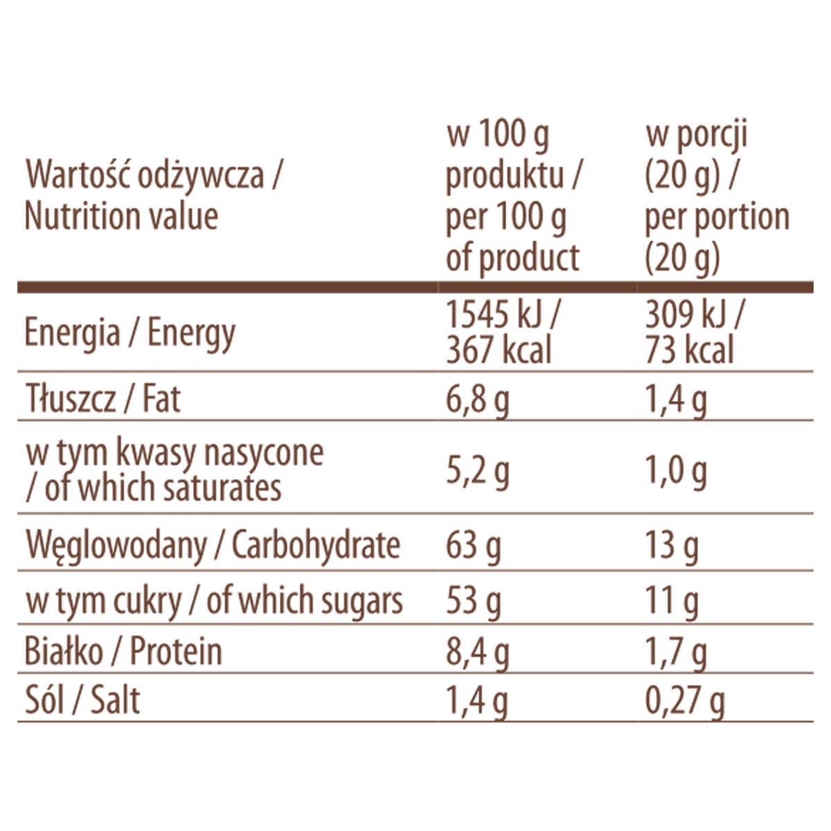 NAPÓJ O SMAKU CIEMNEJ CZEKOLADY Z TRUSKAWKĄ 40G BLACK