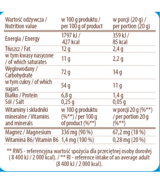 Mokate Magnesium + Vitamin B6 Cappuccino Coffee 800g