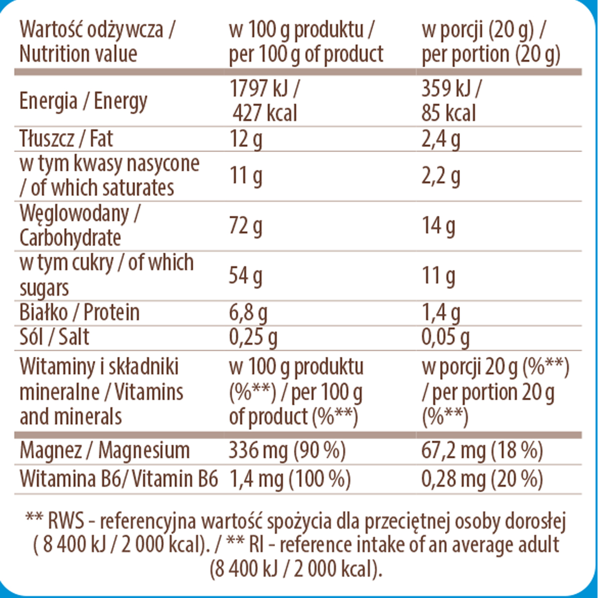 Mokate Magnesium + Vitamin B6 Cappuccino Coffee 800g