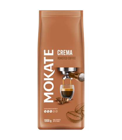 Mokate Crema 1kg Kawa Ziarnista Robusta&Arabica