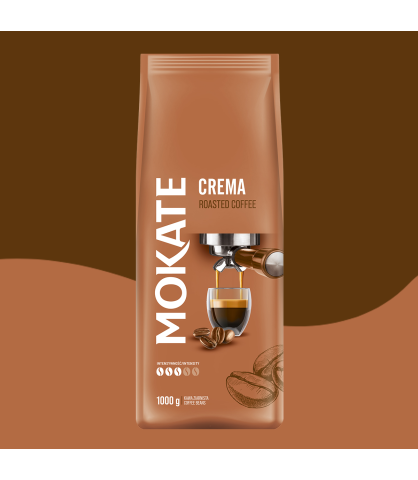 Mokate Crema 1kg Kawa Ziarnista Robusta&Arabica