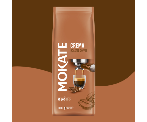 Mokate Crema 1kg Kawa Ziarnista Robusta&Arabica