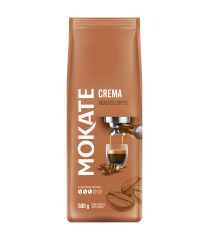 Mokate Crema 0,5kg Kawa Ziarnista Robusta&Arabica