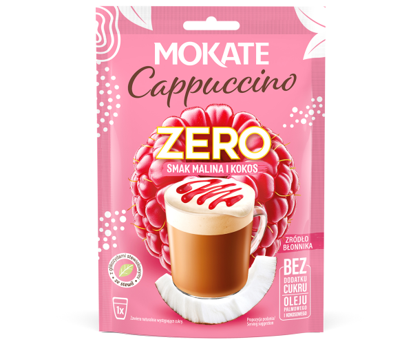 CAPPUCCINO MOKATE ZERO MALINA I KOKOS 20G