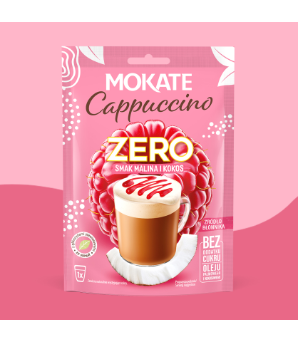 CAPPUCCINO MOKATE ZERO MALINA I KOKOS 20G