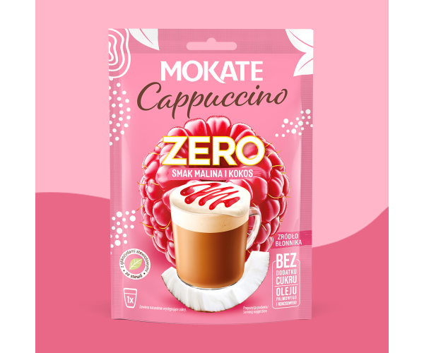 CAPPUCCINO MOKATE ZERO MALINA I KOKOS 20G