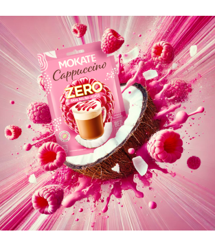 CAPPUCCINO MOKATE ZERO MALINA I KOKOS 20G
