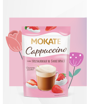 Mokate Strawberry and Cream-flavoured Cappuccino 110 g