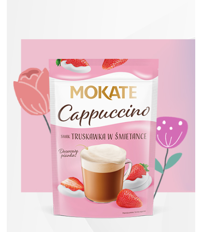 Cappuccino Mokate o smaku Truskawki ze Śmietanką 110 g