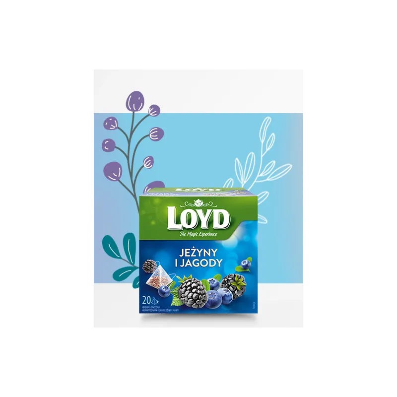 Herbatka owocowa Loyd Jagoda i Jeżyna 20 torebek
