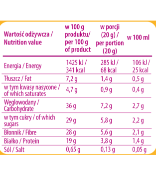 CAPPUCCINO MOKATE ZERO WANILIA I ŚMIETANKA 20G bez dodatku cukru