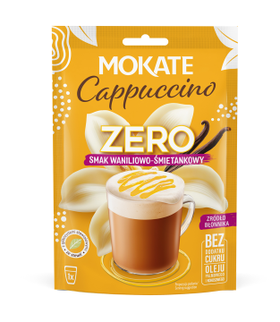 CAPPUCCINO MOKATE ZERO WANILIA I ŚMIETANKA 20G bez dodatku cukru