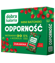 Dobra Kaloria Mini Batoniki Batony Odporność Żurawina Acerola Witaminy C+E