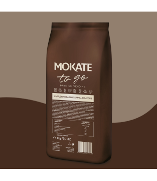 CAPPUCCINO MOKATE TO GO KARMEL & WANILIA VENDING 1 KG