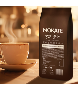 CAPPUCCINO MOKATE TO GO KARMEL & WANILIA VENDING 1 KG