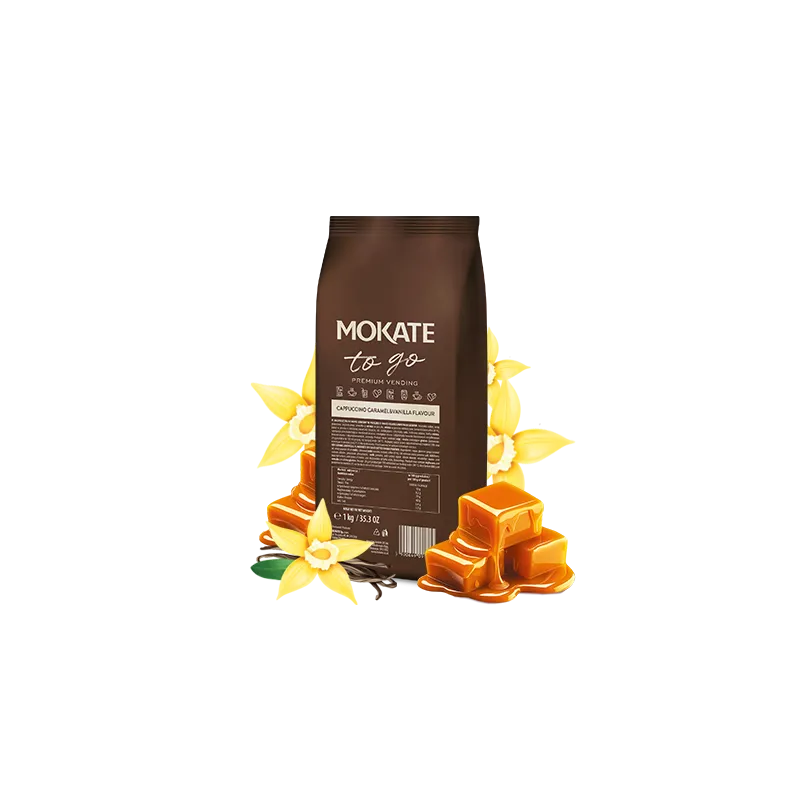 CAPPUCCINO MOKATE TO GO CARAMEL & VANILLA VENDING 1 KG