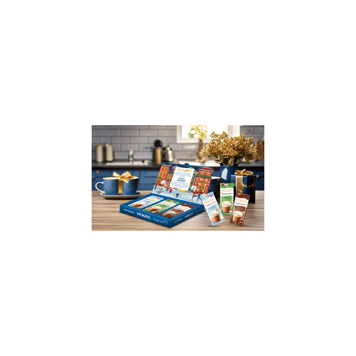 CAPPUCCINO MOKATE BOMBONIERKA 9 SZTUK ZESTAW ŚWIĘTA