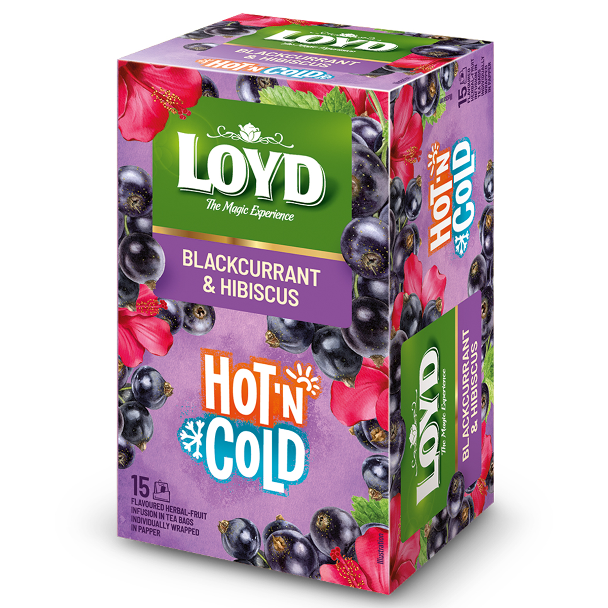 HERBATKA OWOCOWA HOT&COLD PORZECZKA I HIBISKUS 2Gx15