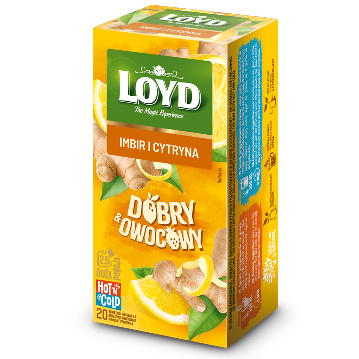 HERBATKA DOBRY OWOCOWY IMBIR & CYTRYNA  20x2,5g
