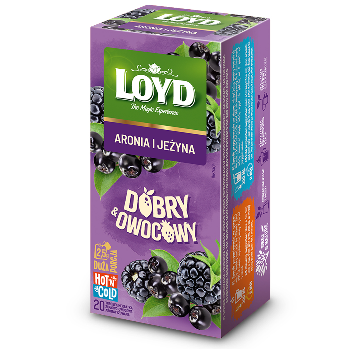 HERBATKA DOBRY OWOCOWY ARONIA & JEŻYNA 20x2,5g