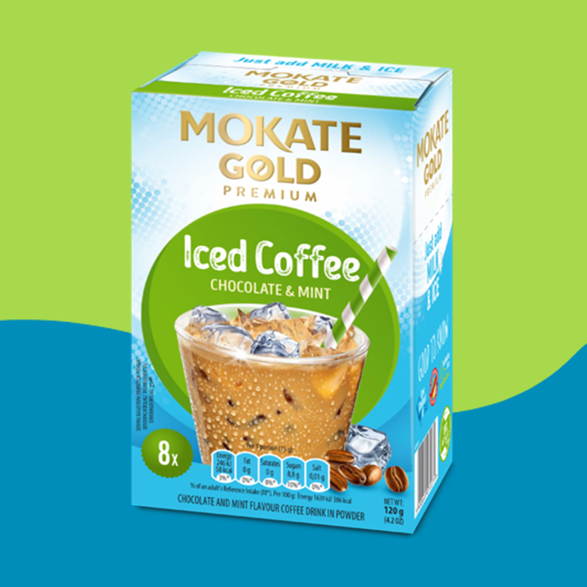 Kawa mrożona Mokate Gold Iced Coffee o smaku czekolady i mięty 120 g
