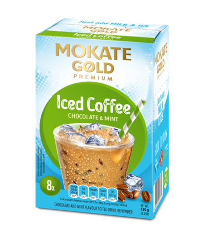Kawa mrożona Mokate Gold Iced Coffee o smaku czekolady i mięty 120 g