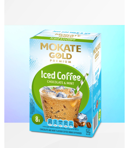 Kawa mrożona Mokate Gold Iced Coffee o smaku czekolady i mięty 120 g