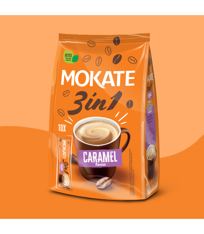 Napój kawowy Mokate 3w1 Caramel 10 saszetek