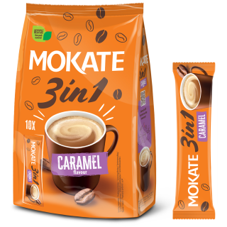 Mokate 3-in-1 Caramel Coffee Drink, 10 sachets