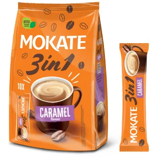 Mokate 3-in-1 Caramel Coffee Drink, 10 sachets