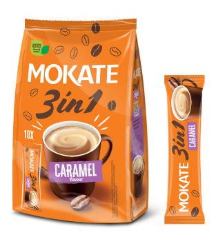 Napój kawowy Mokate 3w1 Caramel 10 saszetek