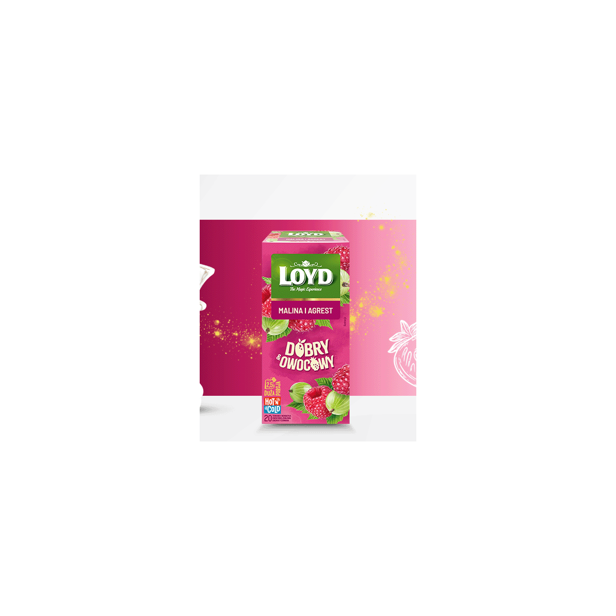 HERBATKA DOBRY OWOCOWY MALINA & AGREST 20x2,5g