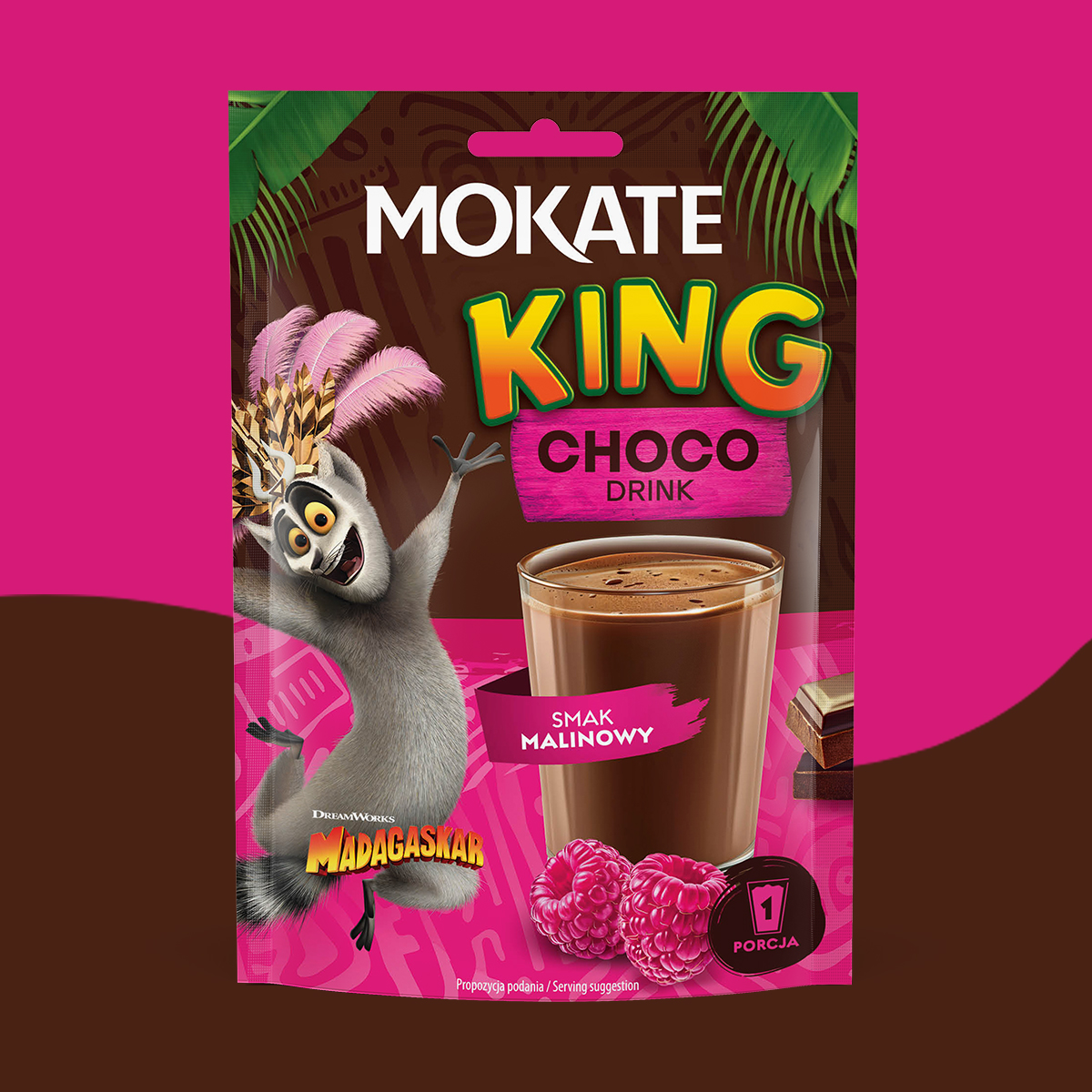 NAPÓJ CZEKOLADOWY MOKATE KING CHOCO 27G MALINA
