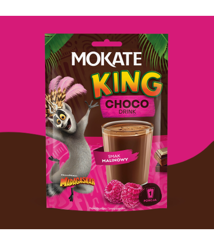 NAPÓJ CZEKOLADOWY MOKATE KING CHOCO 27G MALINA