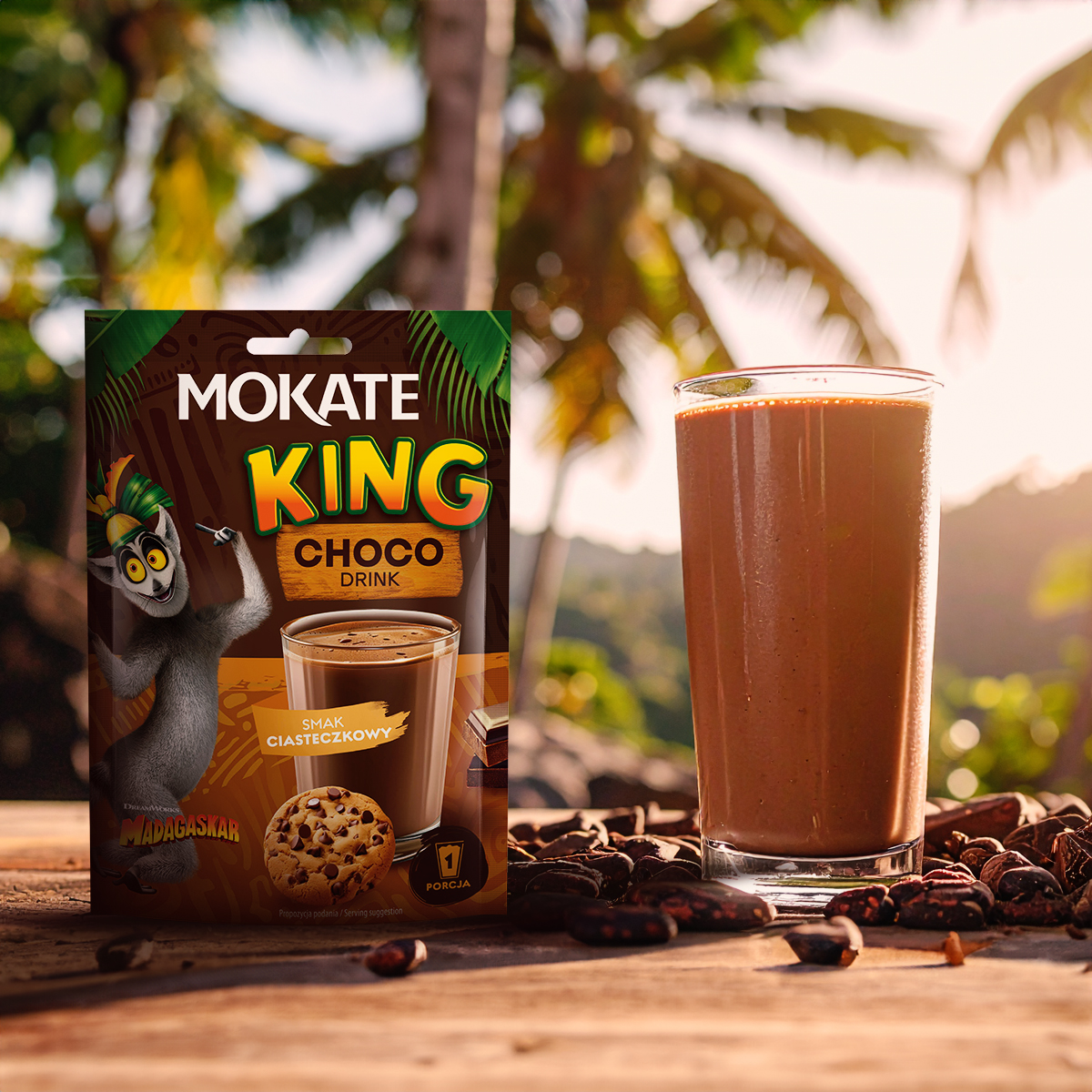 NAPÓJ CZEKOLADOWY MOKATE KING CHOCO 27G CIASTECZKO