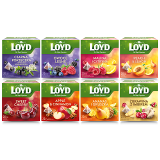 Zestaw 8 smaków piramidek owocowych LOYD