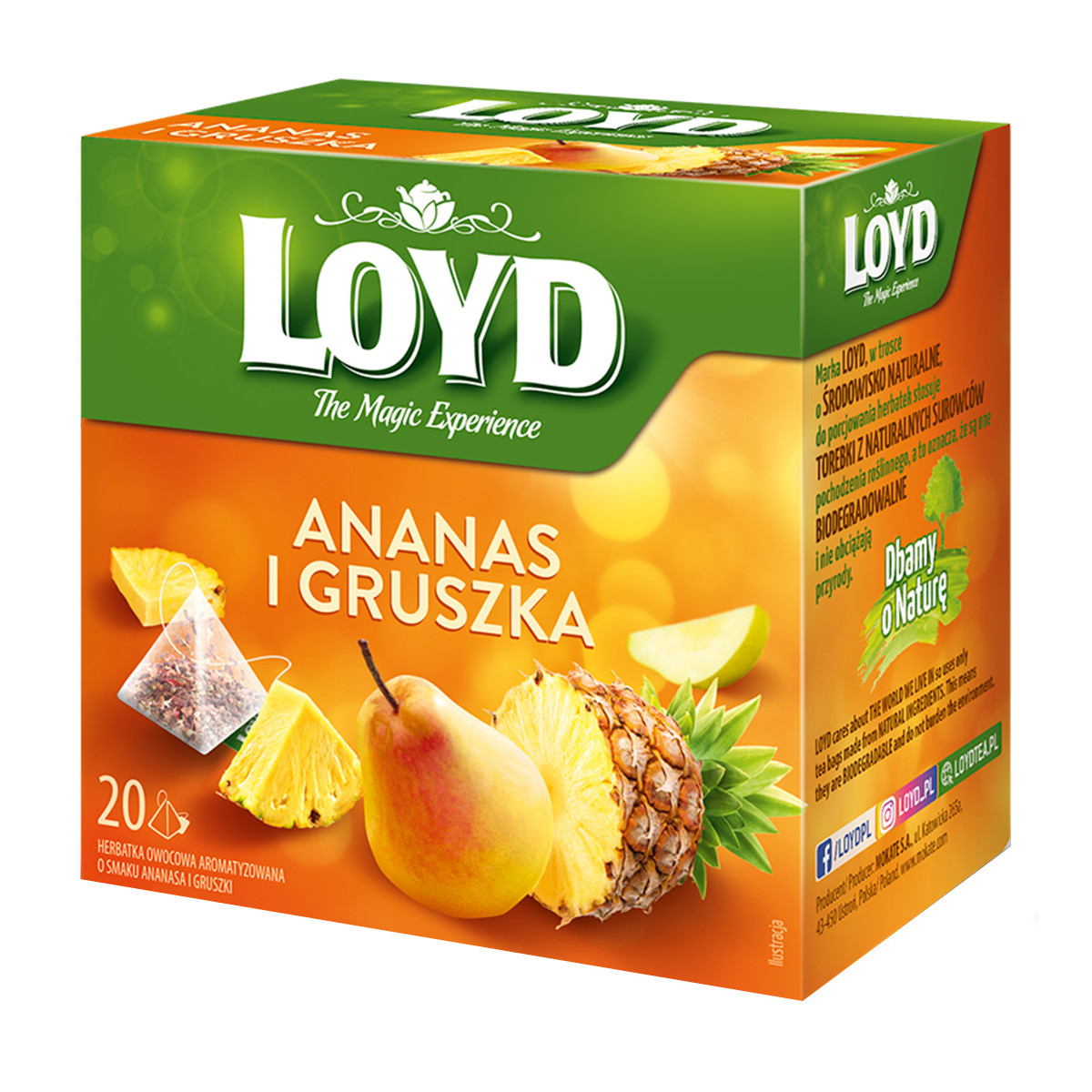 Zestaw 8 smaków piramidek owocowych LOYD