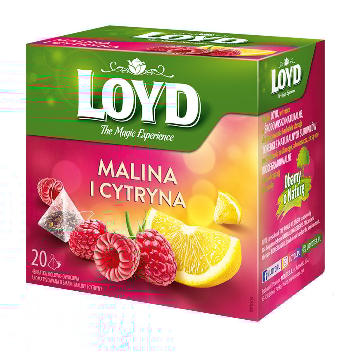 Zestaw 8 smaków piramidek owocowych LOYD