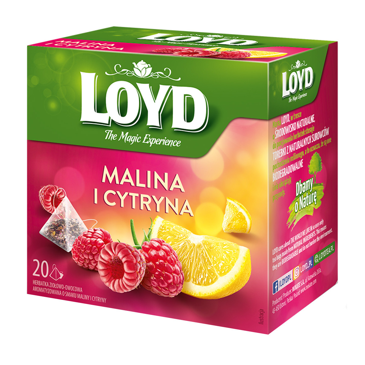 Zestaw 8 smaków piramidek owocowych LOYD