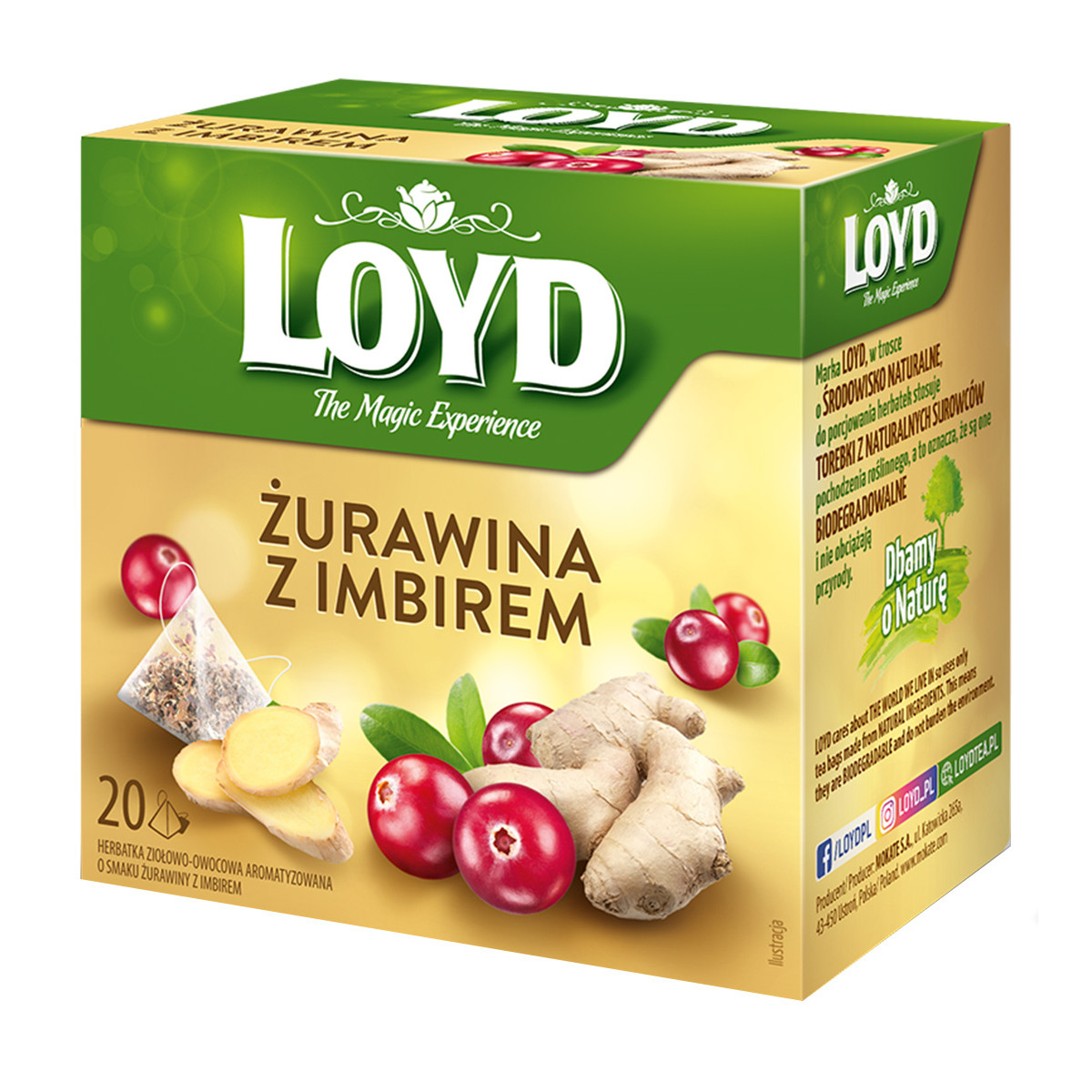 Zestaw 8 smaków piramidek owocowych LOYD