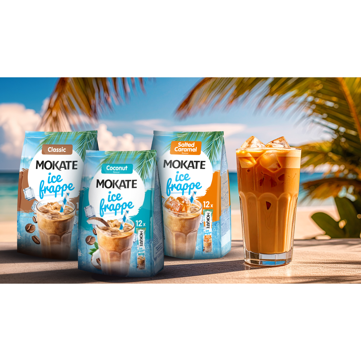Mix produktów na zimno 3x Smaki Frappe, 6x saszetka Frozenccino 3 smaki SZKLANKA GRATIS
