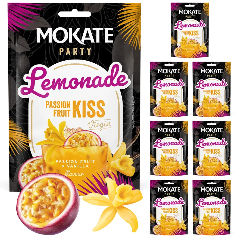 Cheaper! Set of 7 Passion Fruit Kiss Lemonades (40g each) Cheaper! Set of 7 Passion Fruit Kiss Lemonades (40g each)