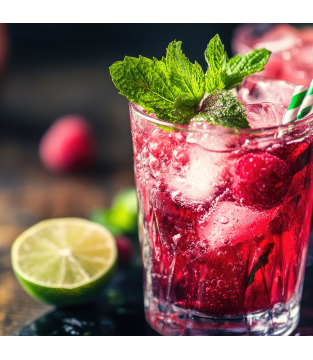 Taniej! 7 sztuk Lemoniada Mohito Malinowe 40G Zestaw