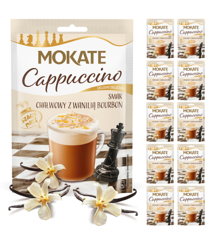 W ZESTAWIE TANIEJ Cappuccino Szachowe Chałwa 25g x 10szt