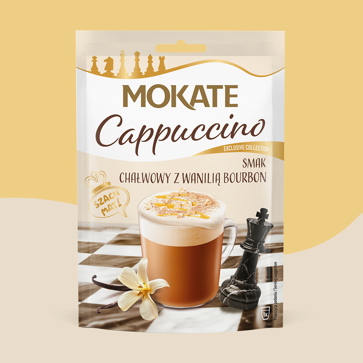 W ZESTAWIE TANIEJ Cappuccino Szachowe Chałwa 25g x 10szt
