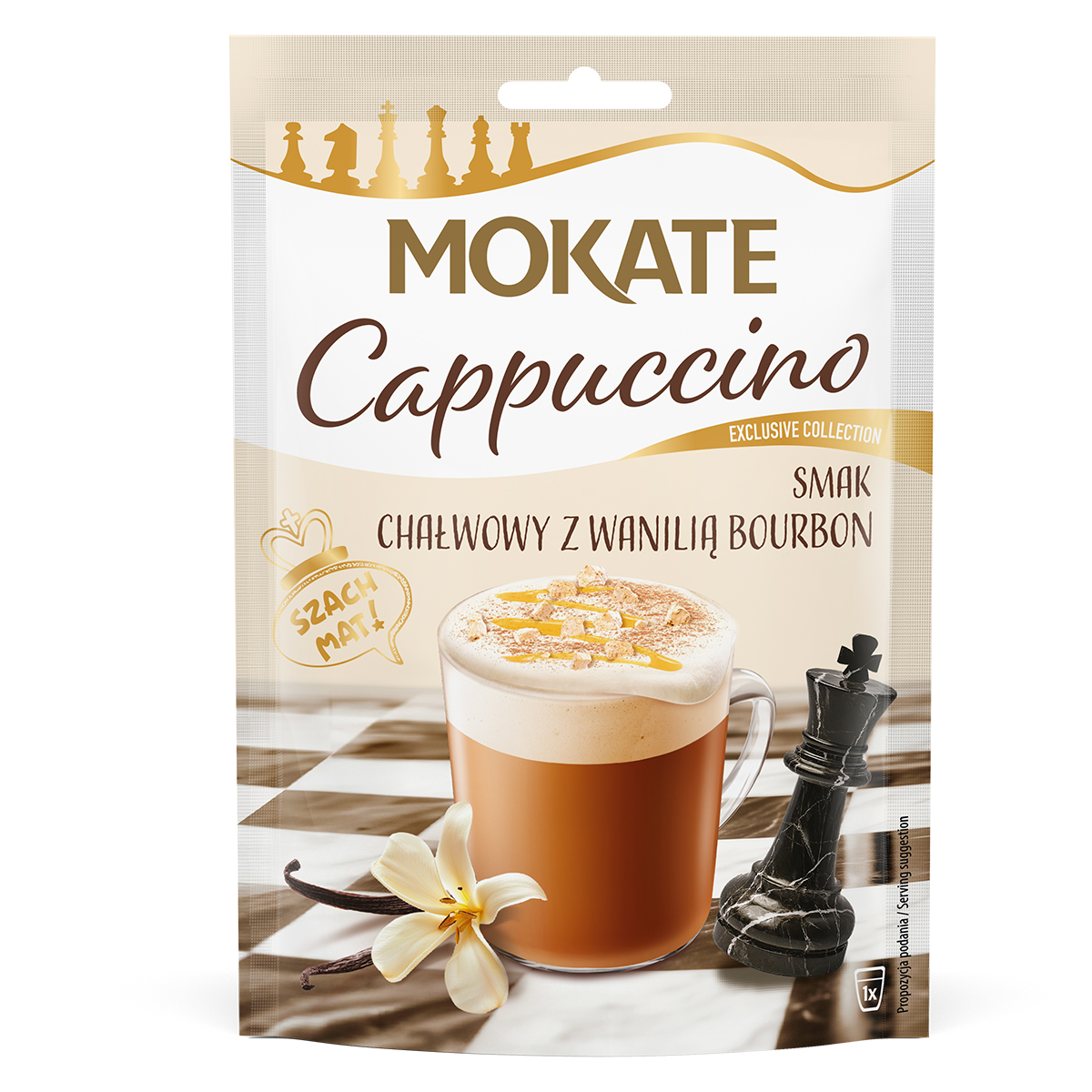W ZESTAWIE TANIEJ Cappuccino Szachowe Chałwa 25g x 10szt