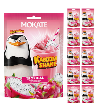 10 szt NAPÓJ W PROSZKU KABOOM SHAKE MOKATE 30G TROPICAL CUKIER STRZELAJACY