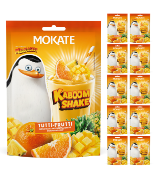 10 szt NAPÓJ W PROSZKU KABOOM SHAKE MOKATE 30G TUTTI FRUTTI CUKIER STRZELAJACY